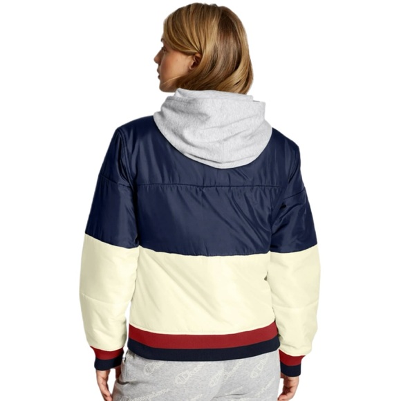 Champion Women's Stadium Hooded Puffer Jacket/Colorblock/Size: Small - Picture 10 of 11